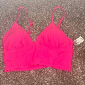 Aerie Pink Triangle Top Size S